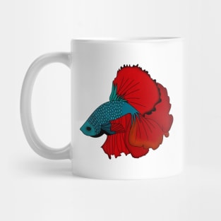 Siamese fighting fish Colorful betta fish Graphic Mug